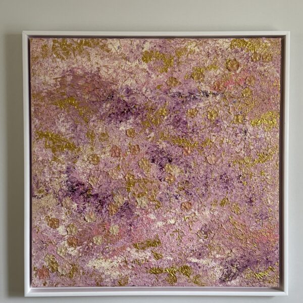 Petit jardin en mauve